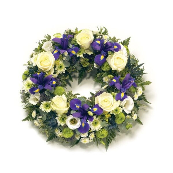 Purple & White Wreath